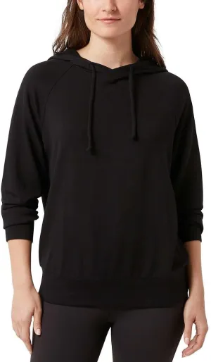 Eddie Bauer Women Hoodie with Drawstring Soft Fabric Relaxed Fit (Black, XL)