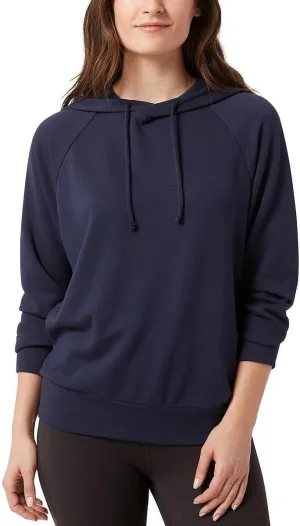 Eddie Bauer Women Hoodie with Drawstring Soft Fabric Relaxed Fit (Navy, XXL)