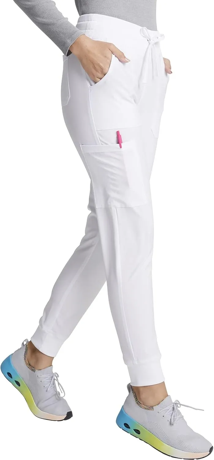 EDS Essentials Jogger Scrubs for Women, Drawstring Scrub Pants DK065