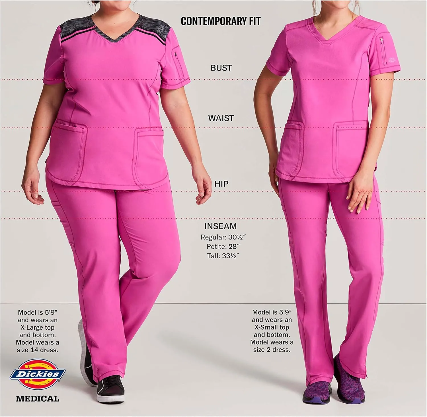 EDS Essentials Jogger Scrubs for Women, Drawstring Scrub Pants DK065