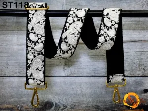 Embroidered Camera Strap Crossbody Strap for Purses Adjustable Handbag Boho Bag Strap Embroidery Replacement Strap Guitar Strap Gift for her