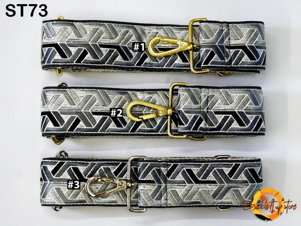 Embroidered Purse Strap Crossbody Strap for Purses Boho Bags Strap Embroidery Replacement Strap Boho Guitar Strap Handbag Strap gift for her