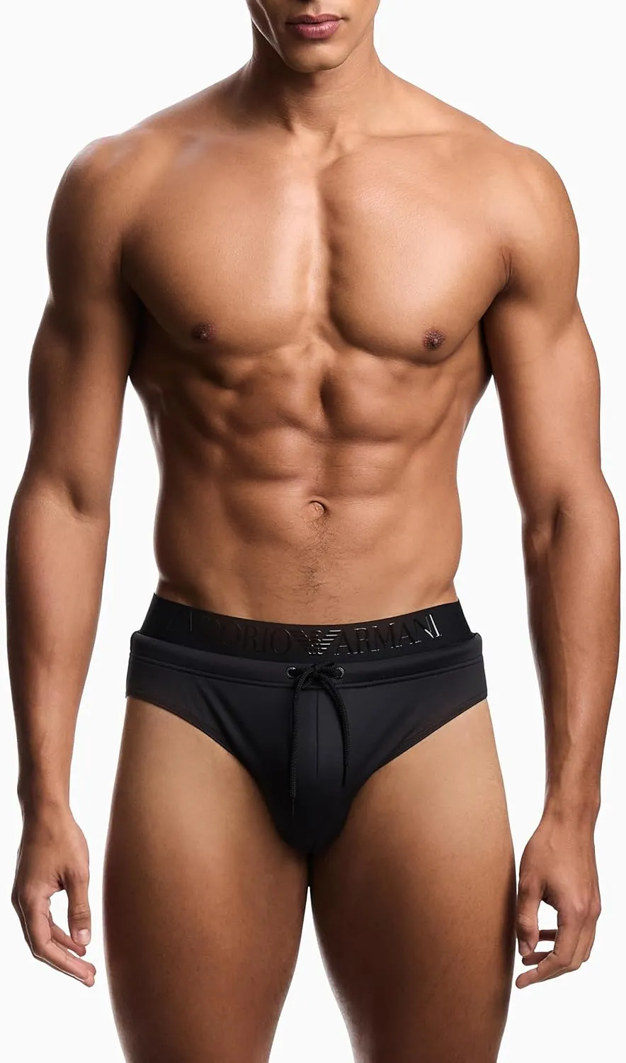 Emporio Armani Men's Standard Logo Band Swim Brief