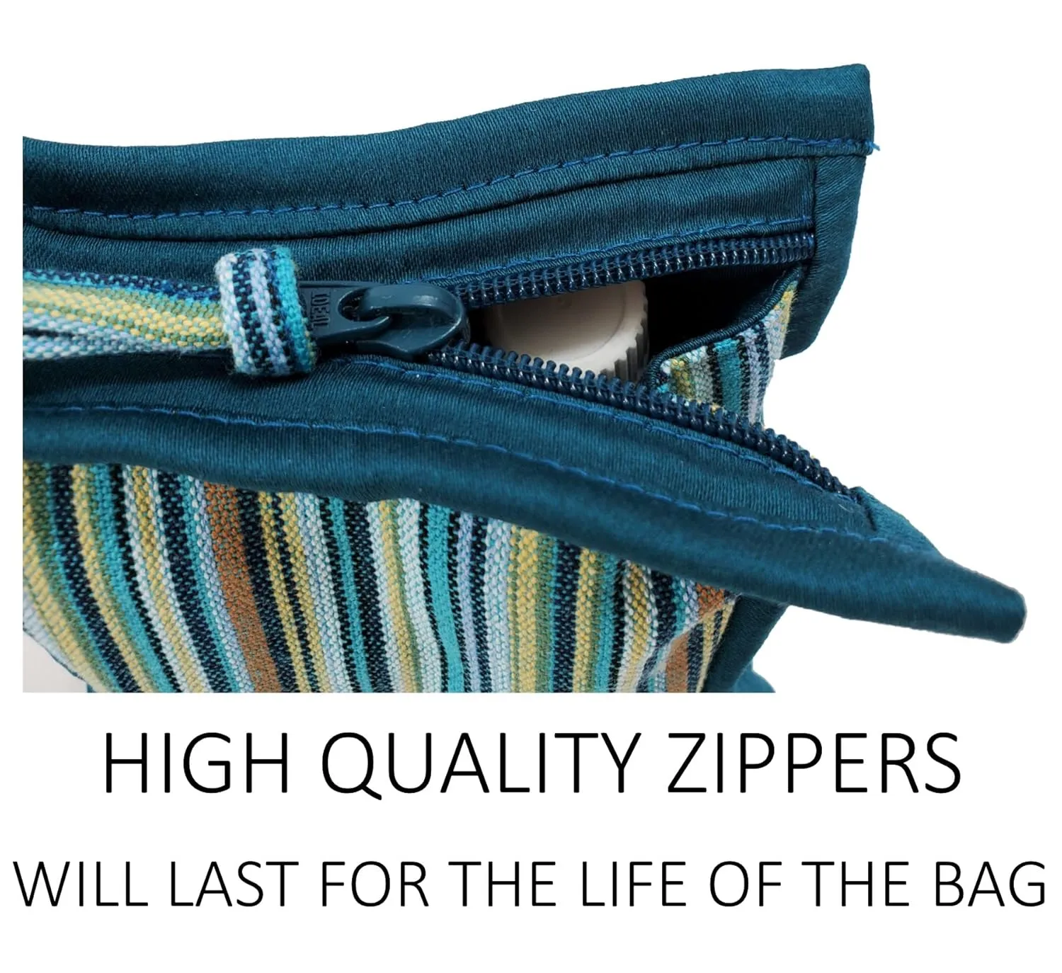 Essential Oil Case for Purse - Seabreeze Teal - Small Size HOLDS 4-6 Bottles (5ml-15ml, also fits Roller Bottles) - Chic and Compact EO Bags in Multiple Sizes - Perfect size Essential Oil Travel Bag