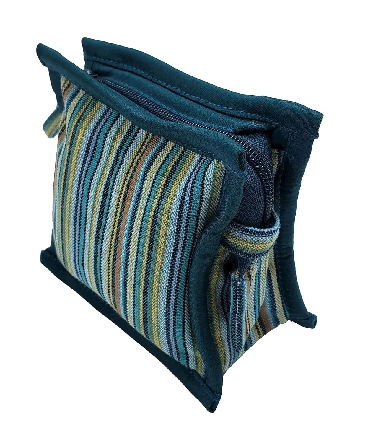 Essential Oil Case for Purse - Seabreeze Teal - Small Size HOLDS 4-6 Bottles (5ml-15ml, also fits Roller Bottles) - Chic and Compact EO Bags in Multiple Sizes - Perfect size Essential Oil Travel Bag