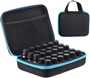 Essential Oils Cases,Coxeer Essential Oil Carrying Case Holds 30 Bottles Hard Shell Essential Oil Bag Bottle Carrying Case for Travel