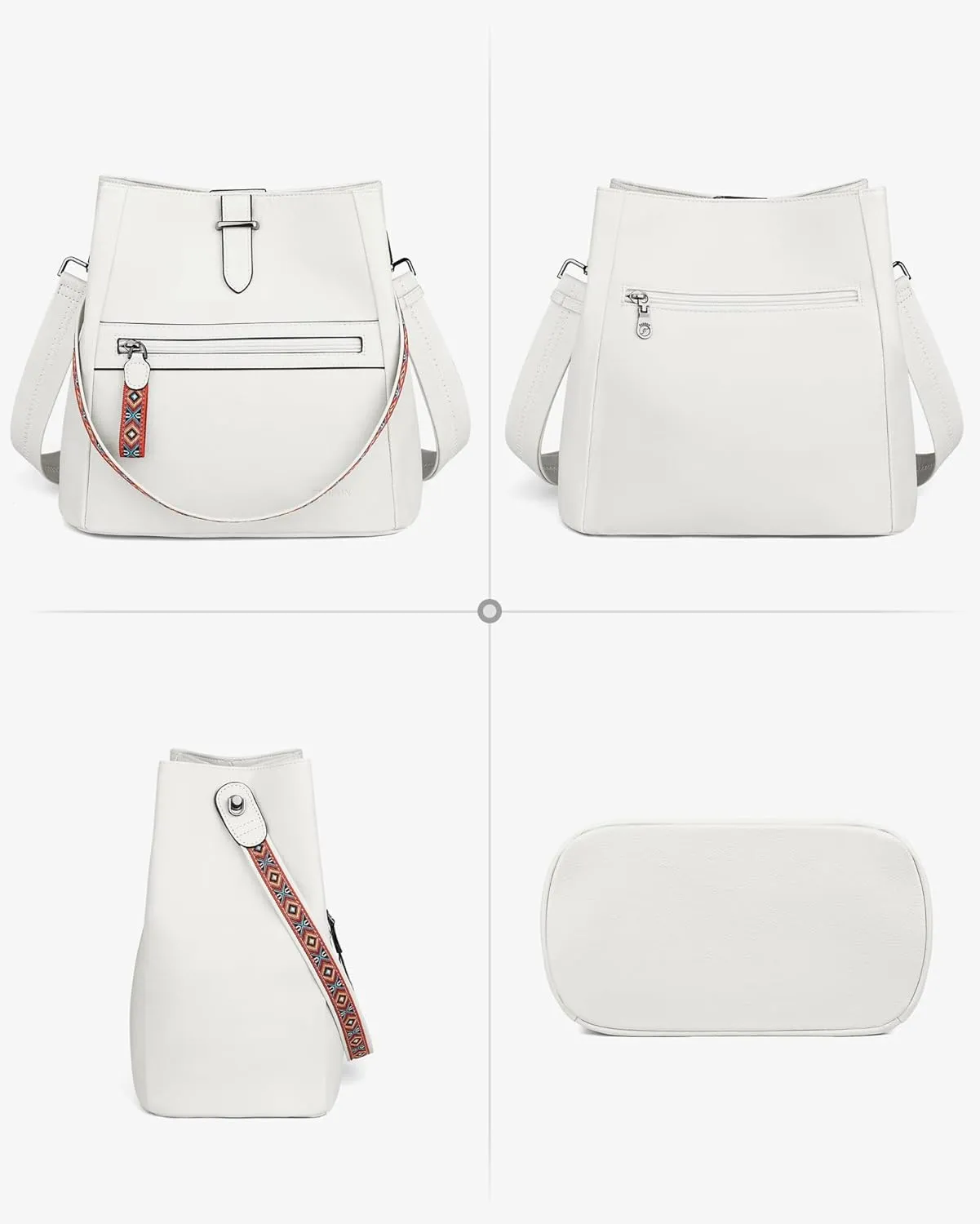 FADEON Bucket Bag for Women Purses and Handbags Designer Hobo Bags for Women Crossbody PU Leather Shoulder Bag Trendy