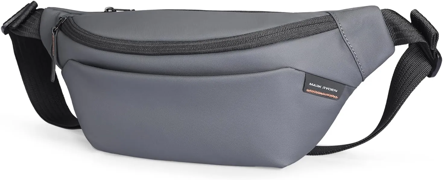 Fanny Pack for Men,Fashion Waist Packs Adjustable Belt Bag Sling Bag Water-Resistant Cross body Pack Chest Bag Daypack Bum Bags for Travel Sports Hiking