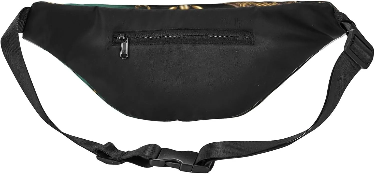 Fanny Packs For Women Men Waist Bag Waterproof Sport Belt Bag Steampunk Watches Keys And Chains Fashion Waist Pack Adjustable Crossbody Bags Zipper Bum Bag For Running Hiking Travel