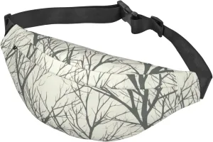 Fanny Packs For Women Men Waist Bag Waterproof Sport Belt Bag Tree Branch Fashion Waist Pack Adjustable Crossbody Bags Zipper Bum Bag For Running Hiking Travel