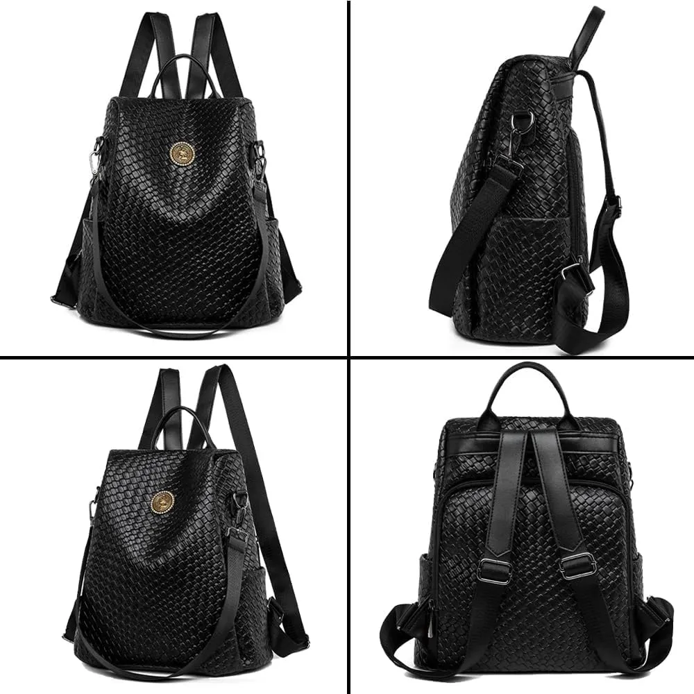 Fashion Backpack Purse for Women Waterproof Large Leather Anti-theft Travel Hiking Backpack Shoulder Bag Handbag