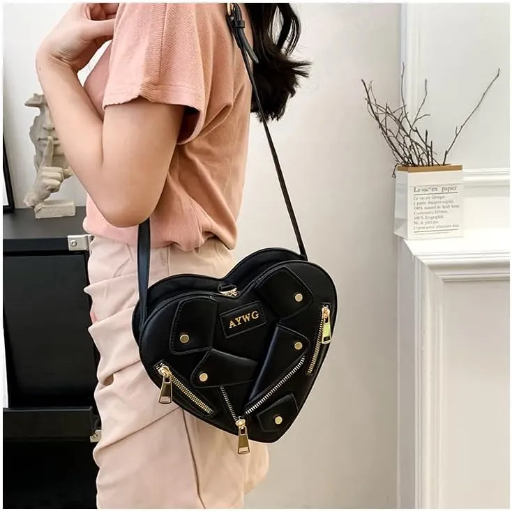 Fashion Handbag Purse for Women, Chic Top Handle Bag Trendy Handbags Kawaii Mini Tote for Women Ladies Harajuku Daypack (black)