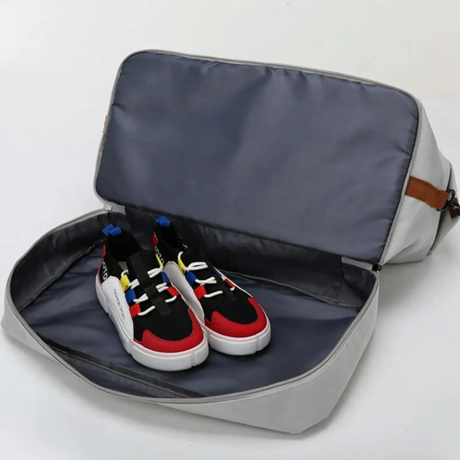 Fashion Travel Bags for Women Large Capacity Men's Sports Bag Waterproof Weekend Sac Voyage Female Messenger Bag Dry and Wet, Purple 46x25x28cm