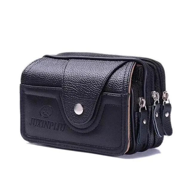 Fashion Zipper Bum Bag Small Waist Bag For Men