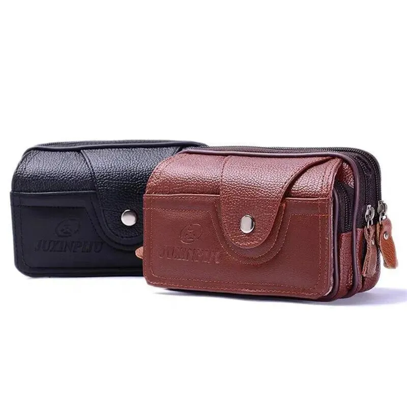 Fashion Zipper Bum Bag Small Waist Bag For Men
