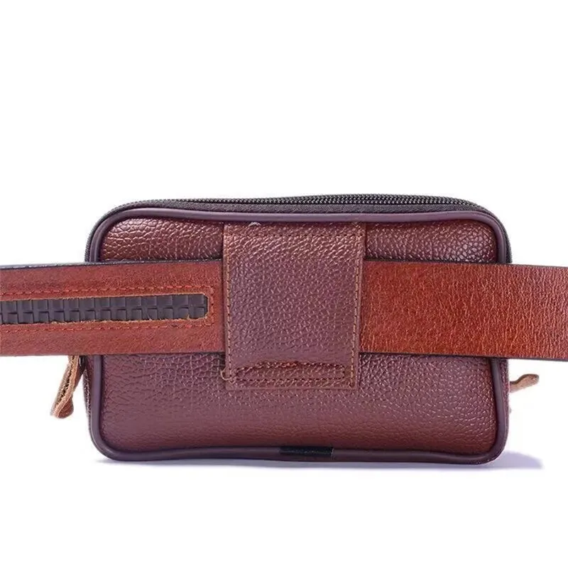 Fashion Zipper Bum Bag Small Waist Bag For Men