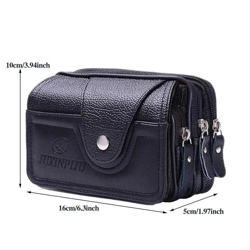 Fashion Zipper Bum Bag Small Waist Bag For Men
