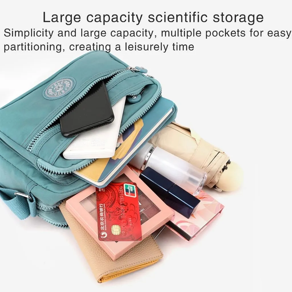 Fashionable Unisex Nylon Messenger Bag Shoulder Bags Suitable for Travel Shopping and Work