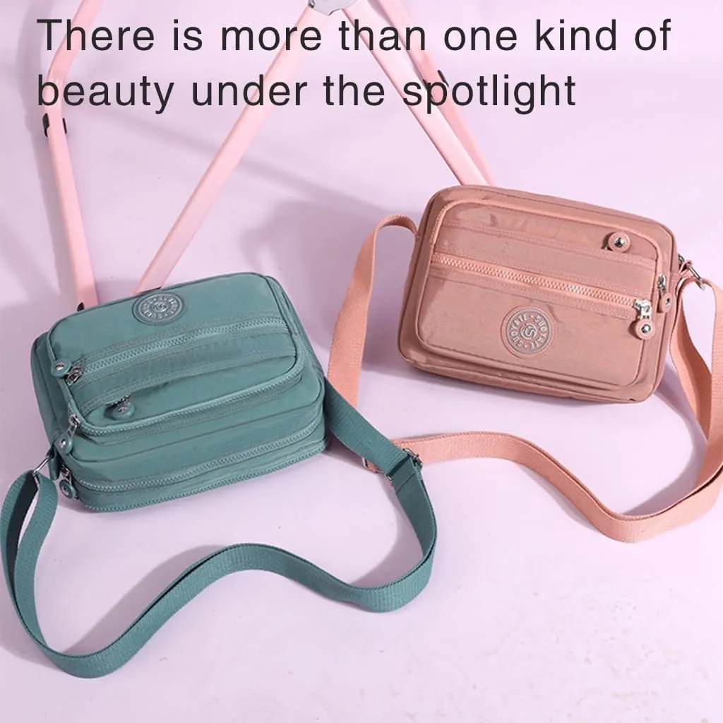 Fashionable Unisex Nylon Messenger Bag Shoulder Bags Suitable for Travel Shopping and Work
