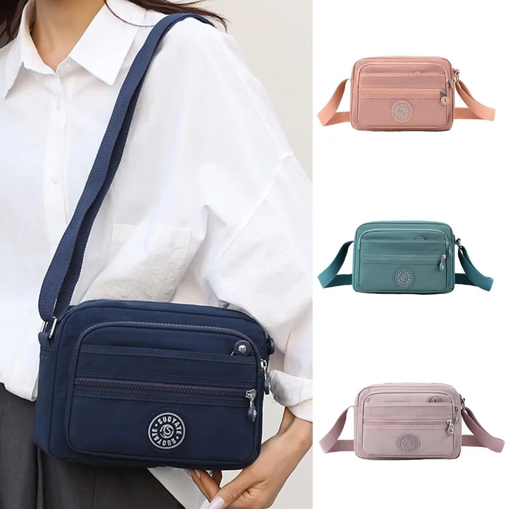 Fashionable Unisex Nylon Messenger Bag Shoulder Bags Suitable for Travel Shopping and Work