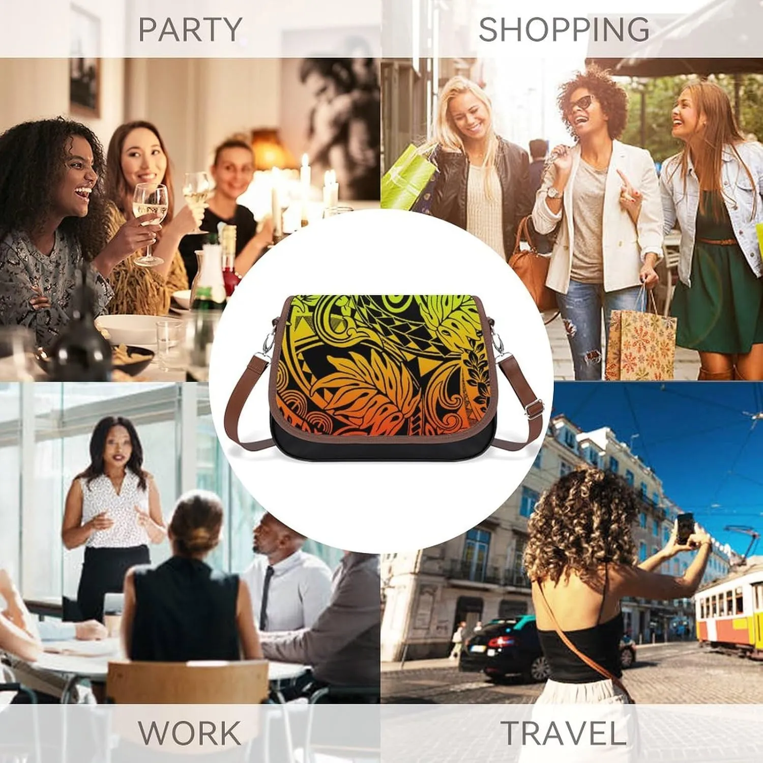 Fashionable Youth Small Bag Customized Polynesian Women'S Crossbody Bag Multi-Functional Work And Travel Bag