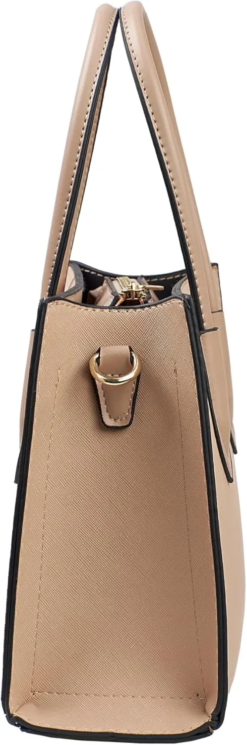 Faux Leather Shoulder Bags With Zipper Crossbody Handbags Purses For Women Medium Tote Bag
