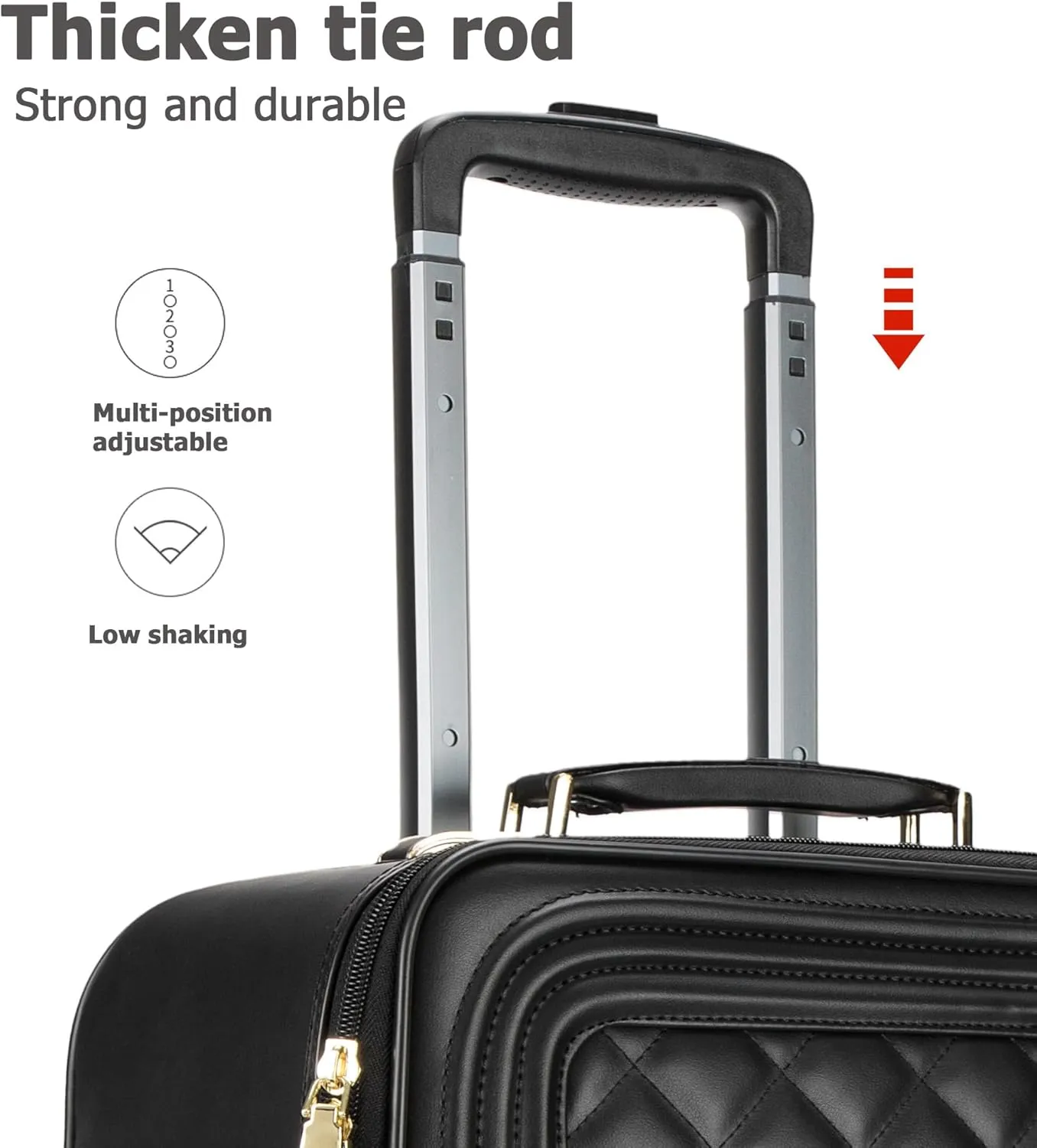 feilario 2 Piece Set Travel Leather Softside Carry On Luggage Double Spinner Wheels Checked Suitcase - 24in