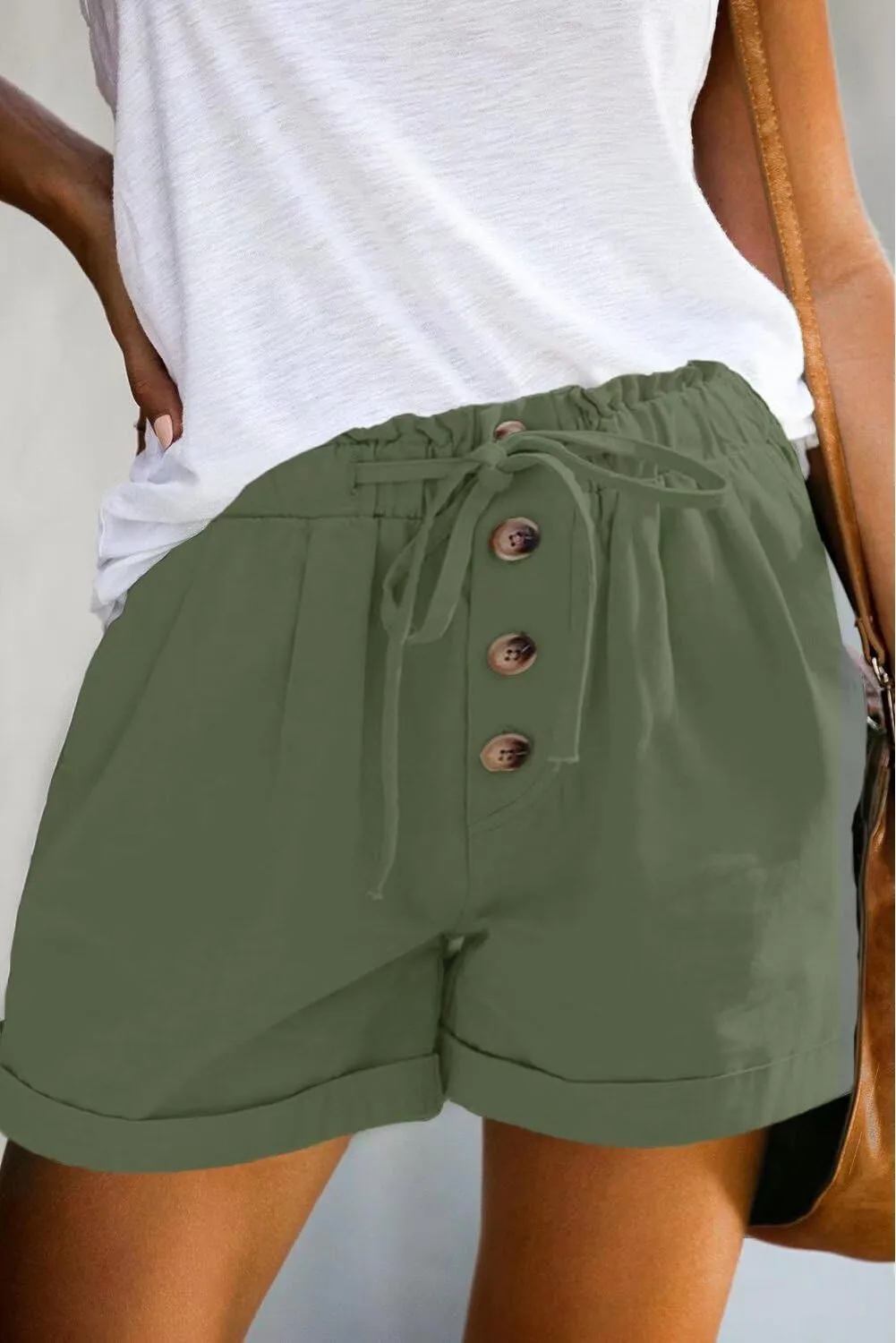 FEKOAFE Womens Shorts 2025 Comfy Summer Drawstring High Waist Cotton Shorts for Women Trendy(S-2XL)