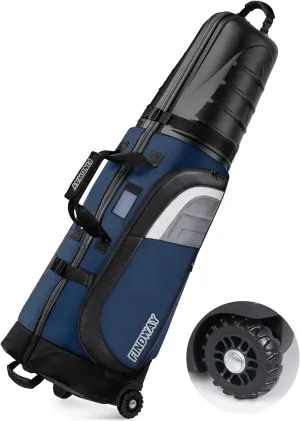 findway Golf Travel Bags for Airlines with Wheels and ABS Hard Case Top, Protect Your Clubs, Waterproof 1680D Oxford Fabric and Oversize Tank Wheels, Lightweight and Easy to Maneuver