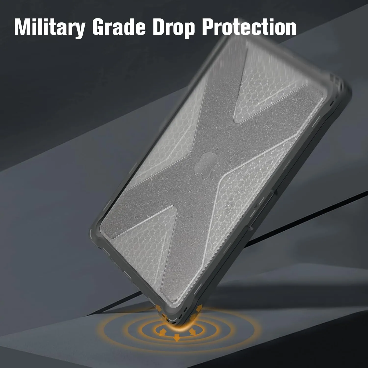 Fintie Case for MacBook Pro 16 Inch A3403 A3186 A2991 A2780 A2485 (2024 2023 2022 2021) - Heavy Duty Rugged Hard Shell Cover with TPU Bumper for MacBook Pro 16" M4/M3/M2/M1 Pro/Max Chip, Glittering