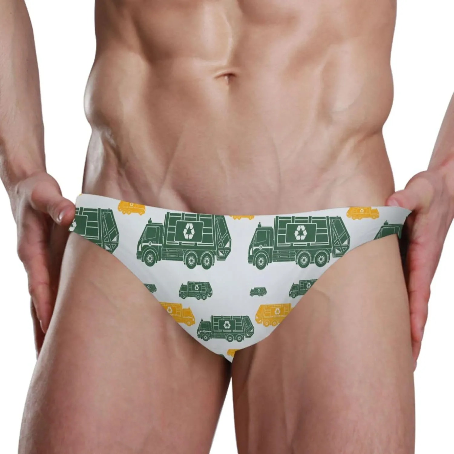 Fire Flame Mens Vintage Swim Briefs Sexy Bikini Swimwear Quick Dry Retro Swimsuit with Drawstring