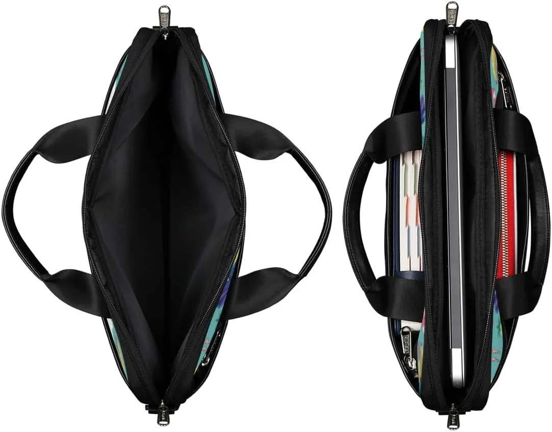 Flamingos And Toucans Laptop Bag for Men Women 13-15 Inch Case Bags Sleeve Shoulder with Anti Slip Removable The Pad Straps(15x1x11inches)