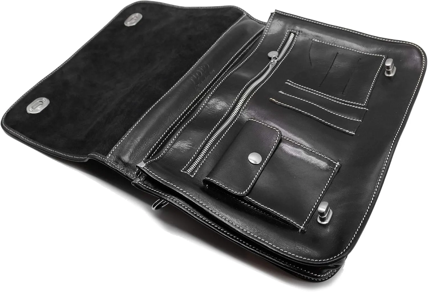 Floto Luggage Roma Messenger Bag, Black, One Size