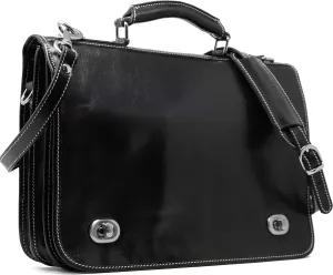 Floto Luggage Roma Messenger Bag, Black, One Size