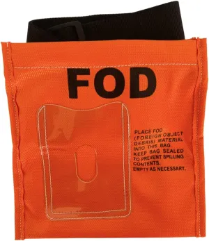 FOD Bag with Clear ID Pocket, Adjustable Waist Belt - Made from 1000 Denier Cordura - Ideal for Aerospace, Aviation Industry - Help Eliminate Foreign Object Debris