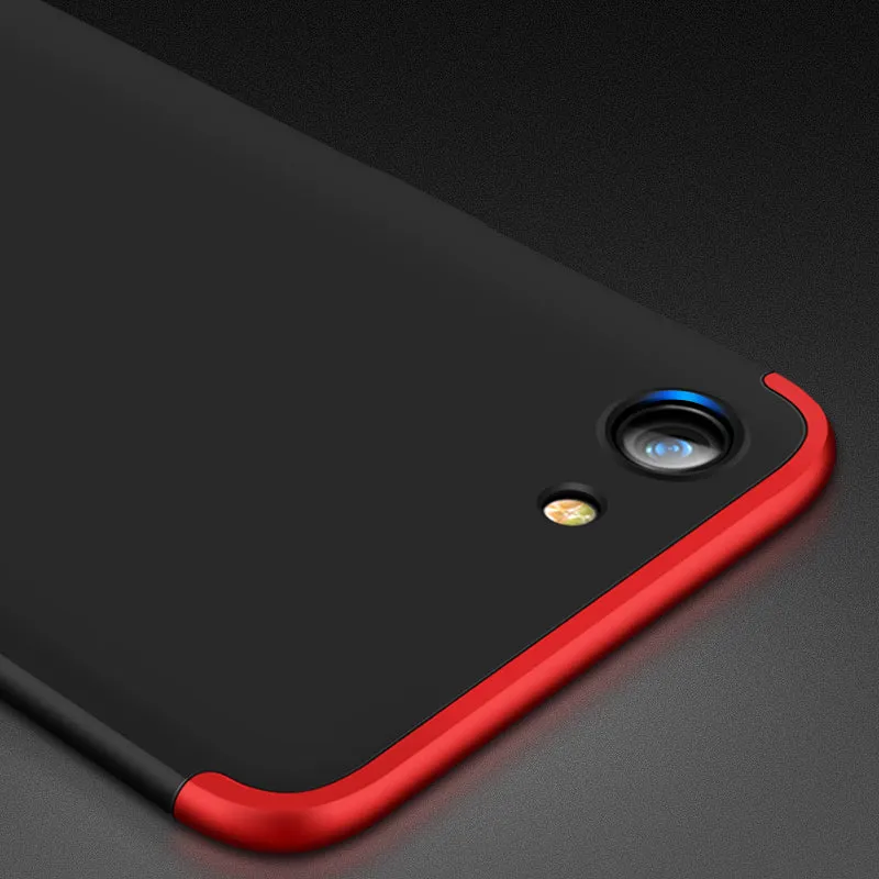 For OPPO A83/A1 Ultra Slim PC Back Cover Non-slip Shockproof 360 Degree Full Protective Case black