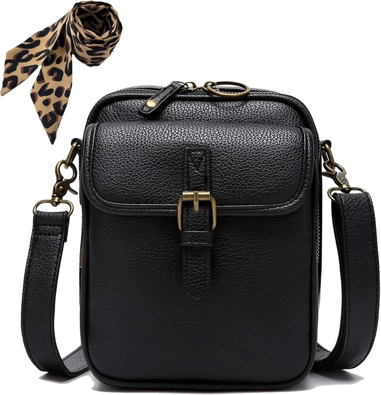 Forcipower Crossbody Bag, Collaboraten1 Adjustable Leather Urvashi Bag, Women Mini Shoulder 10 Card Slots