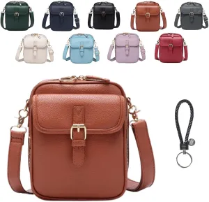Forcipower Crossbody Bag,Collaboraten1 Leather Small Crossbody Bag for Women Men, Mini Messenger Shoulder Handbag