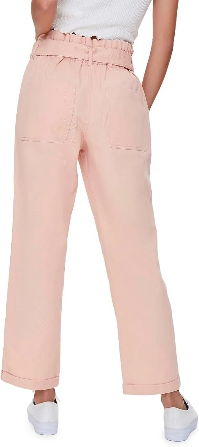 Forever 21 Women's Paperbag Ankle Pants