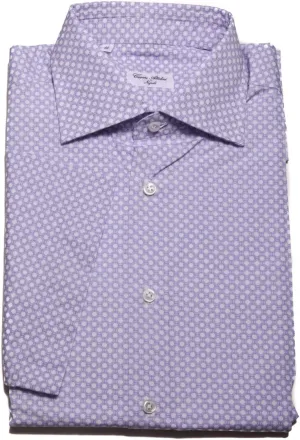Foulard Multi-Colored Medium Spread Collar Cotton Button Down Shirt