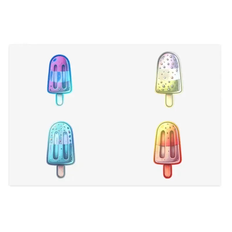 Fun Style with Colorful Popsicles Sticker Sheets