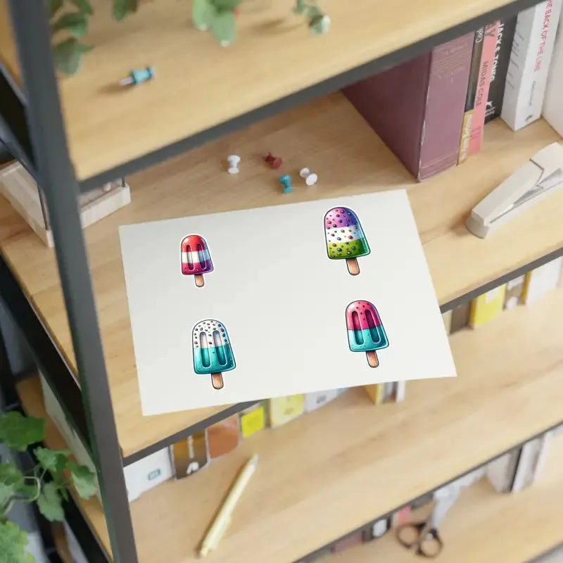 Fun Style with Colorful Popsicles Sticker Sheets