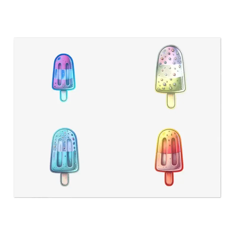 Fun Style with Colorful Popsicles Sticker Sheets