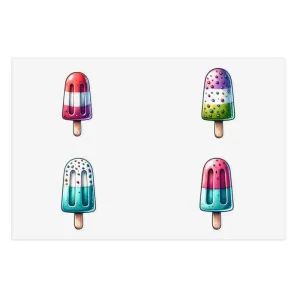 Fun Style with Colorful Popsicles Sticker Sheets