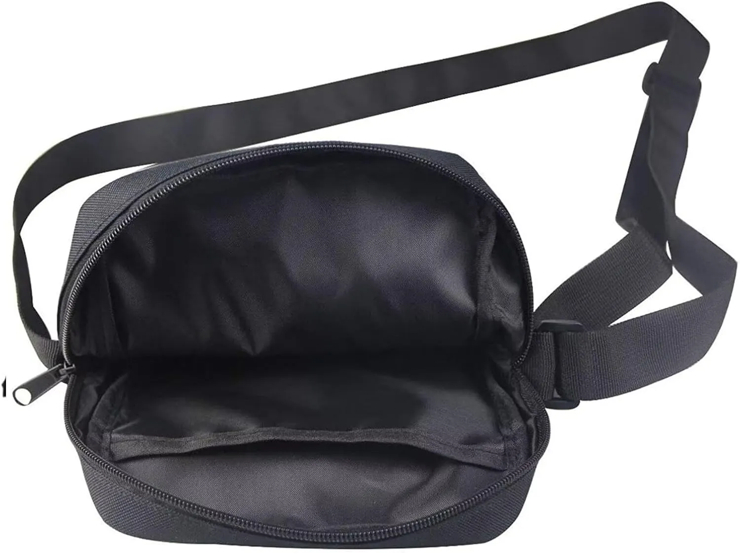 Funny Skeleton Women's Wallet Zip Small Crossbody Bag with Adjustable Strap Black Mini Messenger Bag Portable Travel Bag Cellphone Purses Bags
