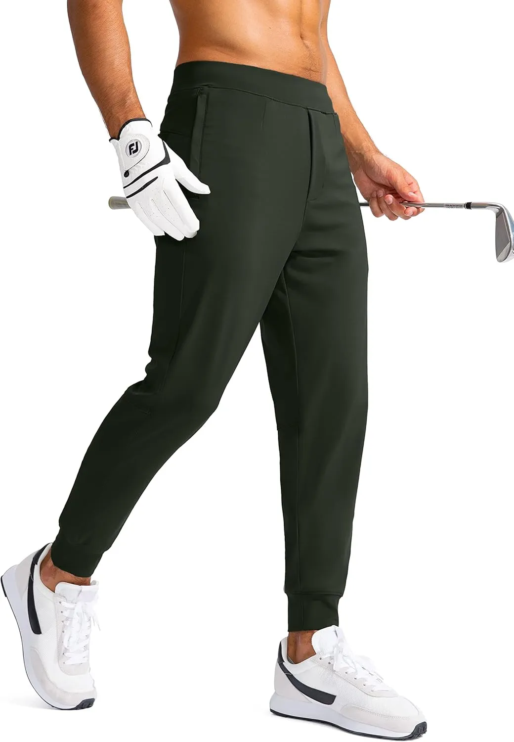 G Gradual Men's Golf Joggers Pants with Zipper Pockets Stretch Sweatpants Slim Fit Track Pants Joggers for Men Work Running