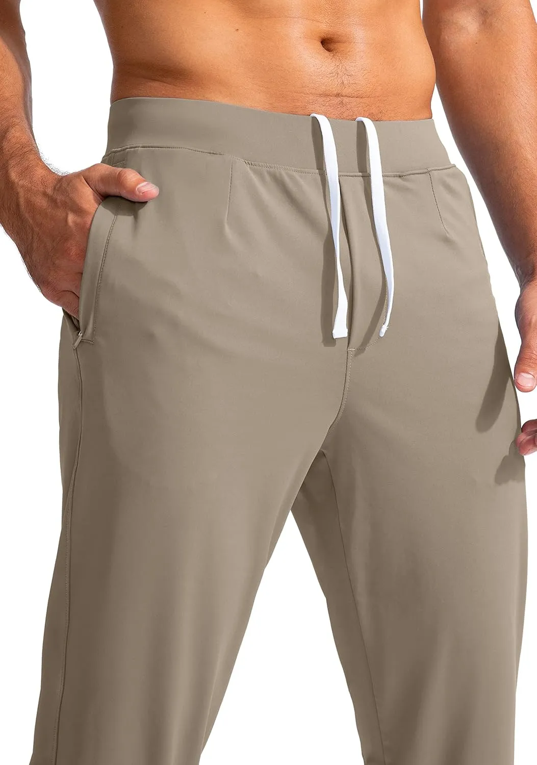 G Gradual Men's Golf Joggers Pants with Zipper Pockets Stretch Sweatpants Slim Fit Track Pants Joggers for Men Work Running