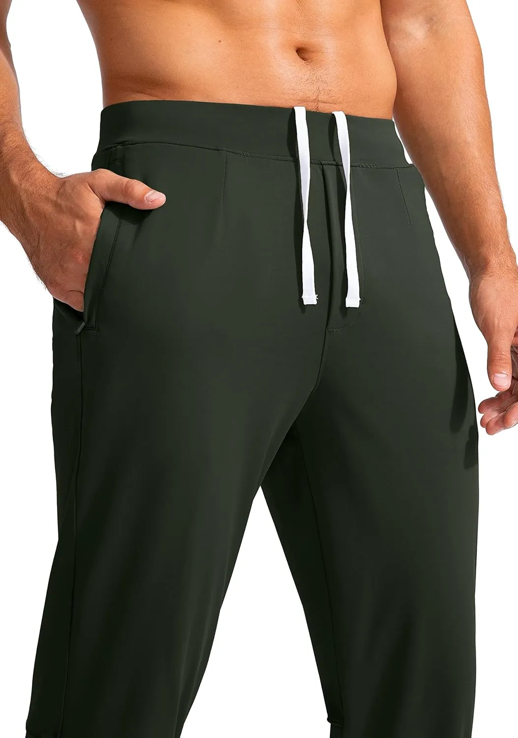 G Gradual Men's Golf Joggers Pants with Zipper Pockets Stretch Sweatpants Slim Fit Track Pants Joggers for Men Work Running