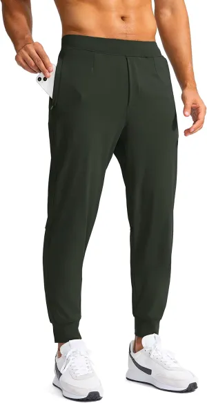 G Gradual Men's Golf Joggers Pants with Zipper Pockets Stretch Sweatpants Slim Fit Track Pants Joggers for Men Work Running