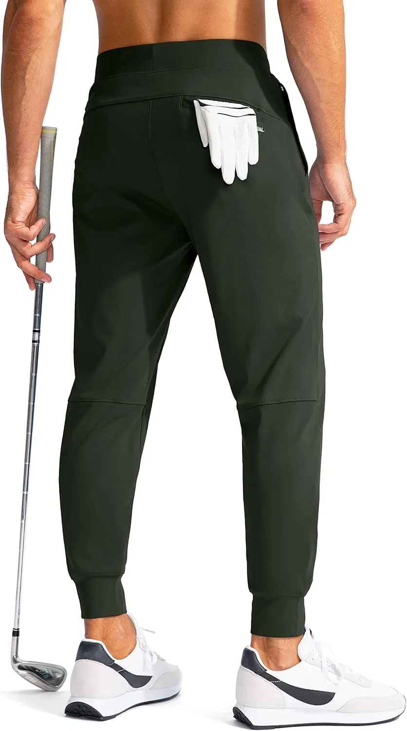 G Gradual Men's Golf Joggers Pants with Zipper Pockets Stretch Sweatpants Slim Fit Track Pants Joggers for Men Work Running